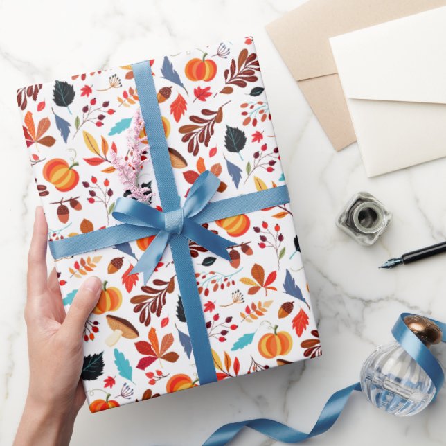 Fall Leaves Wrapping Paper (Gifting)