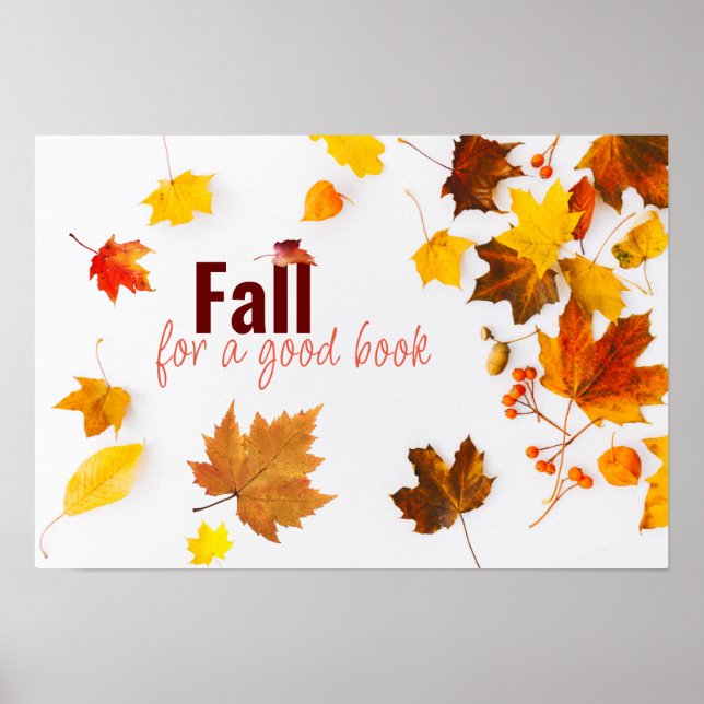 Fall Literacy Poster Print (Front)