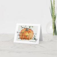 Fall Literature Greeting Card