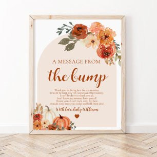 Fall Little Pumpkin A Message From The Bump Sign