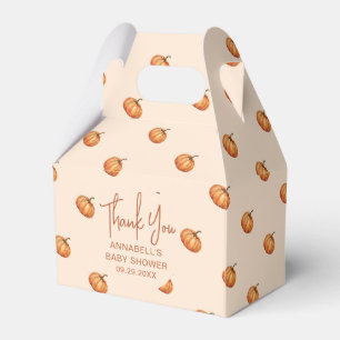 Fall Little Pumpkin Baby Shower Favour Box