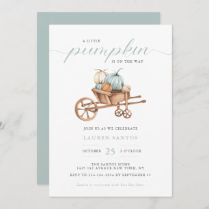 Fall - Little Pumpkin Baby Shower Invitation