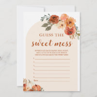 Fall Little Pumpkin Guess the Sweet Mess Game Card