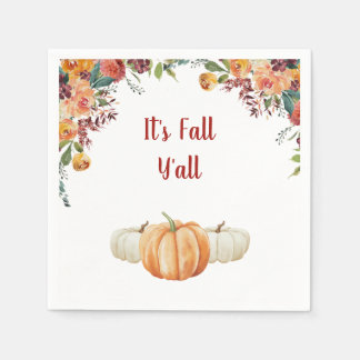 Fall Little Pumpkin RSVP Response Card Napkin