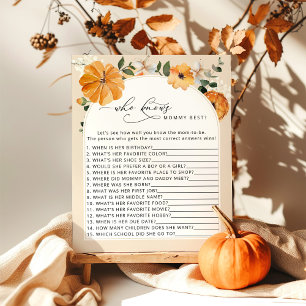 Fall little pumpkin Who knows mummy best game