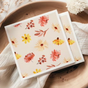 Fall Little Wildflower Birthday or Shower Napkin