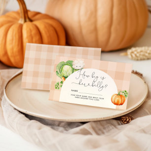 Fall Locally grown How big is mommys belly Enclosure Card