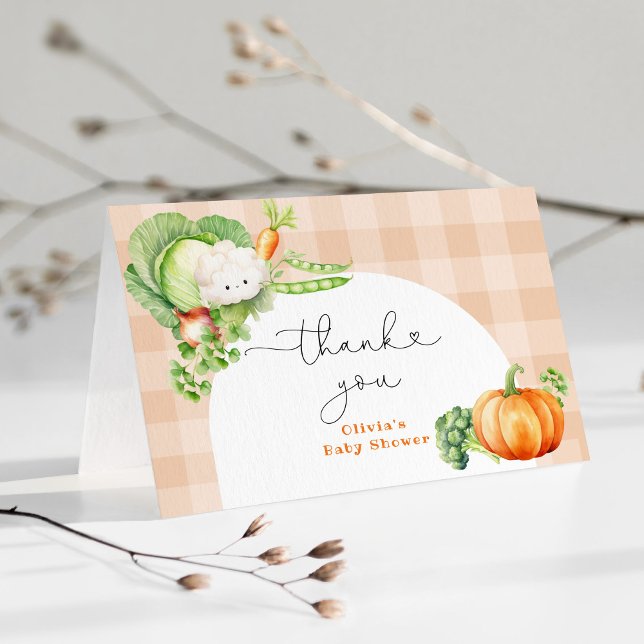 Fall Locally grown pumpkin baby shower thank you (Creator Uploaded)