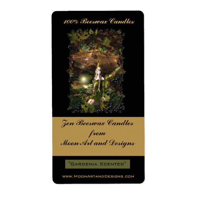 Fall Magic Fairy Craft or Wine Labels (Front)