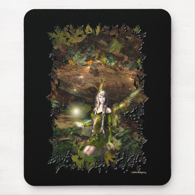 Fall Magic Fairy full Mouse Mat (Front)