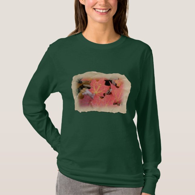 Fall Maple Leaves Coordinating Items T-Shirt (Front)