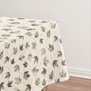 Fall Maple Leaves on cream - seamless pattern. Tablecloth