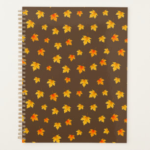 Fall Maple Leaves Planner