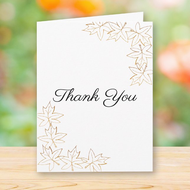 Fall Maple Leaves Sympathy Thank You (Creator Uploaded)