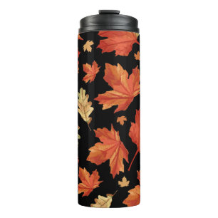 Fall Maple Leaves Thanksgiving Pattern Thermal Tumbler