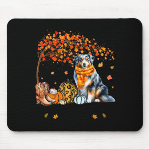 Fall Maple Tree Print Dog Lover Happy Thanksgiving Mouse Mat