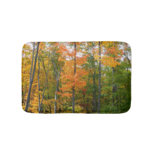 Fall Maple Trees Autumn Nature Photography Bath Mat