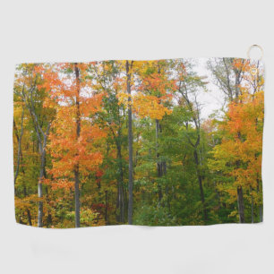Fall Maple Trees Autumn Nature Photography Golf Towel