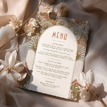 Fall Menu Wedding Vintage Art Nouveau by Mucha Invitation<br><div class="desc">Menu Card in Art Nouveau style for your vintage-themed wedding by Alphonse Mucha in a floral, romantic, and whimsical design. Victorian flourishes complement classic art deco fonts. Please enter your custom information, and you're done. If you wish to change the design further, click the blue "Customise It" button. Thank you...</div>