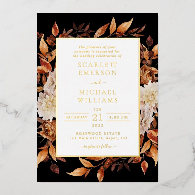 Fall Modern Wedding (Front)