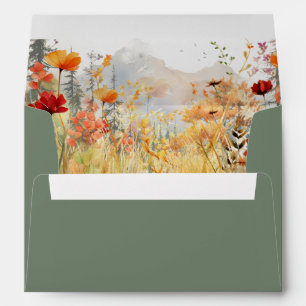Fall Mountain Invitation Envelope