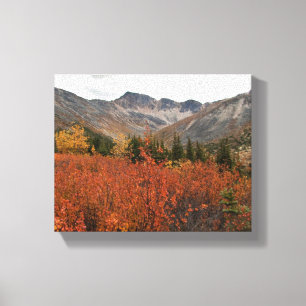 Fall Mountain Landscape Canvas Print