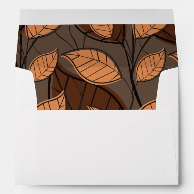 Fall Multicolor Leaves   Envelope (Back (Bottom))