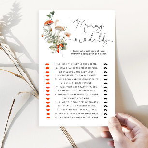 Fall mushrooms Who Said It Mummy or Daddy game