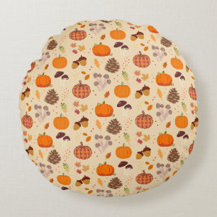 Fall Nature Round Cushion