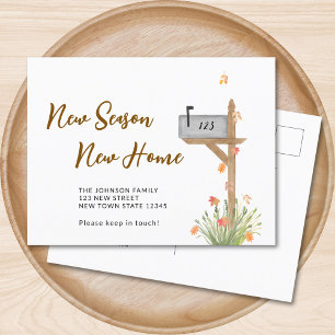 Fall New Season New Home Moving Announcement