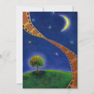 Fall night movie art fun painting for film lovers