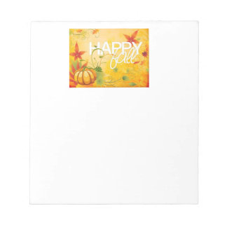 Fall note pad