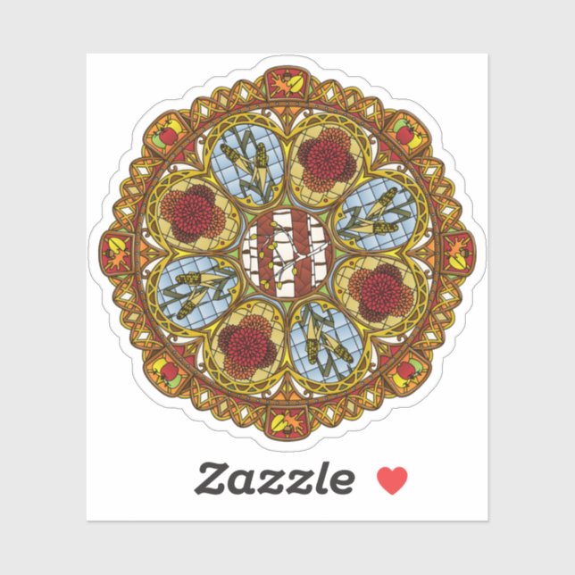 Fall Nouveau Contour Sticker (Sheet)