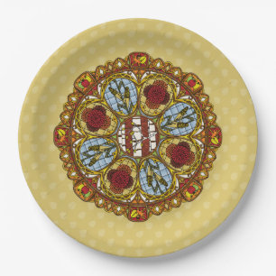Fall Nouveau Paper Plate