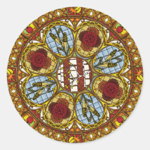 Fall Nouveau Sticker