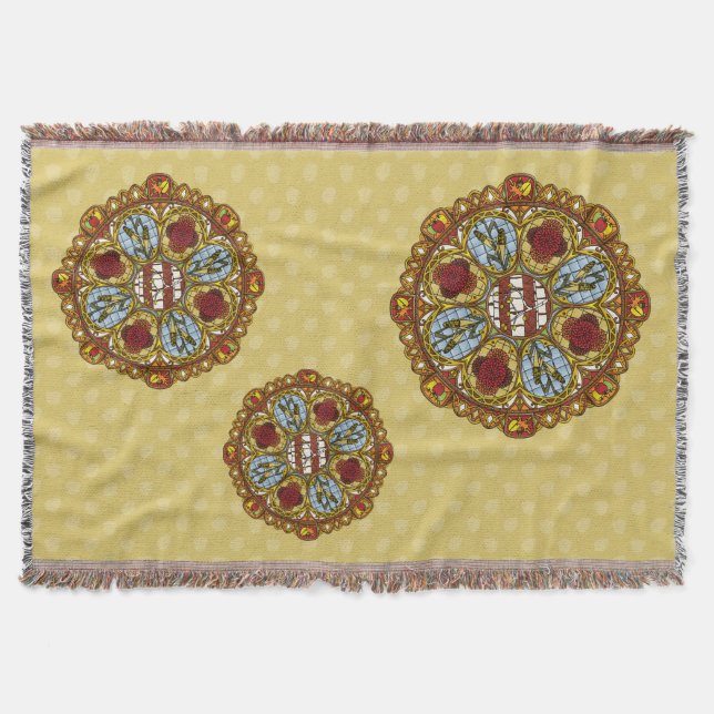 Fall Nouveau Throw Blanket (Front)