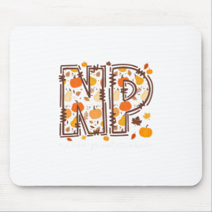Fall Np Nurse Practitioner Pumpkin Autumn Thanksgi Mouse Mat