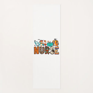 Fall Nurse Leopard Cowhide Pumpkin Fall 744 Yoga Mat