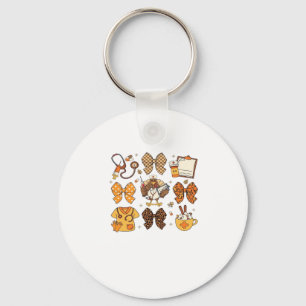 Fall Nurse Thanksgiving Classic T-Shirt.png Key Ring