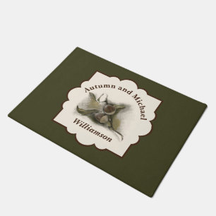 Fall Oak Leaf and Acorn Personalised Doormat