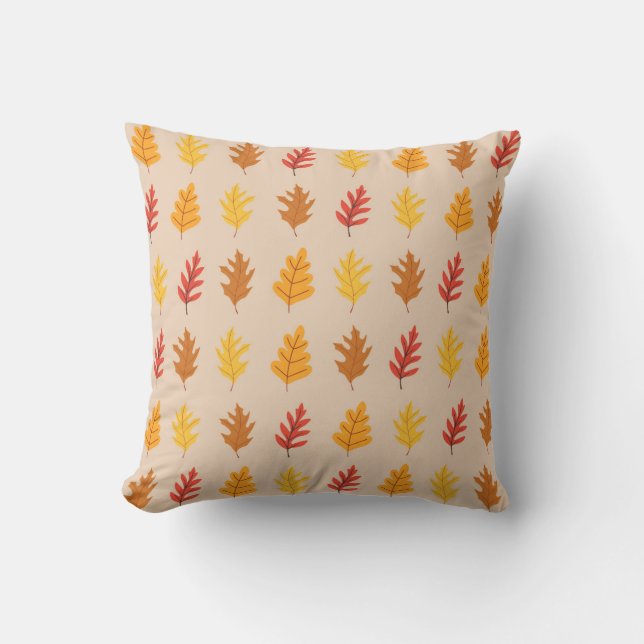  Fall Oak Leaves Cushion (Front)