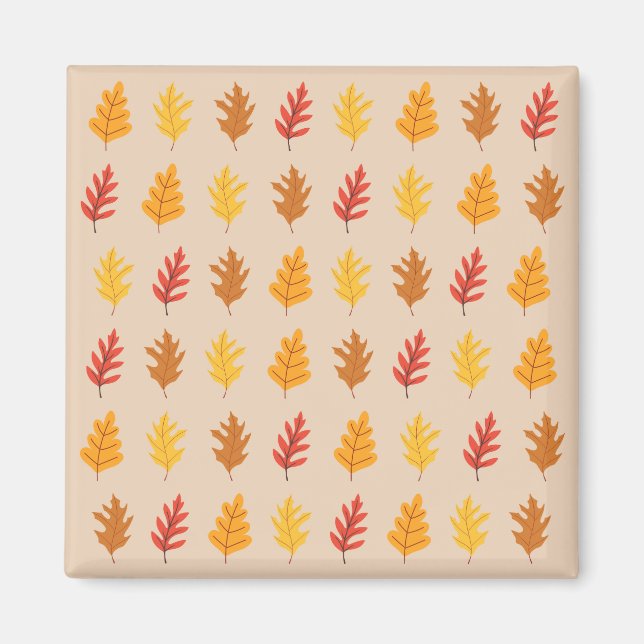  Fall Oak Leaves Magnet (Front)