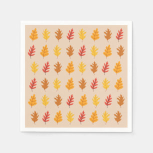  Fall Oak Leaves Napkin