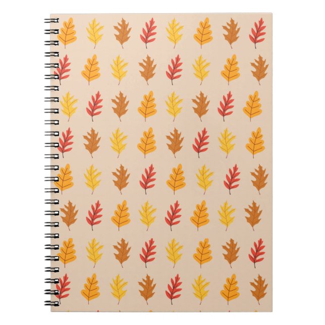 Fall Oak Leaves Notebook (Front)