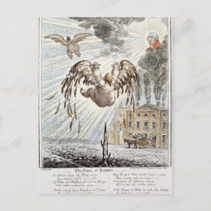 Fall of Icarus, 1807 Postcard