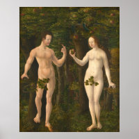 Fall of Man - Albrecht Altdorfer Fine Art Poster