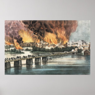 Fall of Richmond 2nd April 1865 Poster