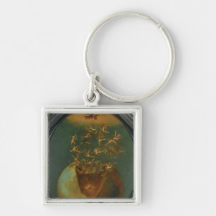 Fall of Satan and the Rebel Angels from Heaven Key Ring