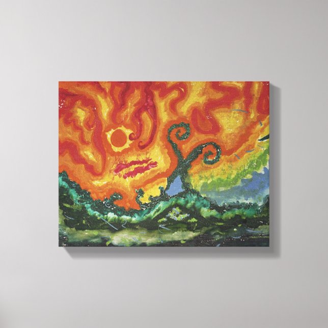 Fall of the Dinosaurs Canvas Print (Front)