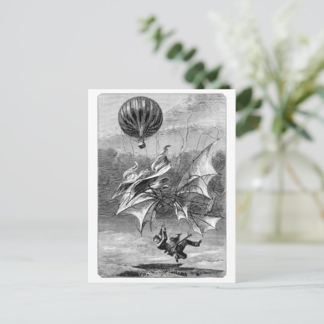 Fall of the Flying Man Postcard (Standing Front)